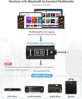 Vista 7 de Bietrun - Micrófono inalámbrico, micrófonos dinámicos de mano duales de metal UHF recargables con Bluetooth de 240 pies para máquina de karaoke