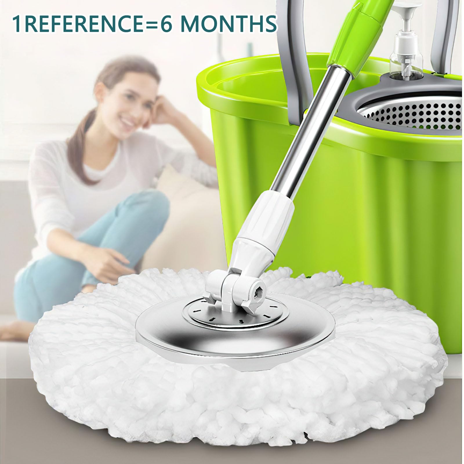 HENGBIRD Lot De 3 Têtes De Rechange Balai Leifheit Clean Twist Disc Mop Ergo - Microfibre Absorbante