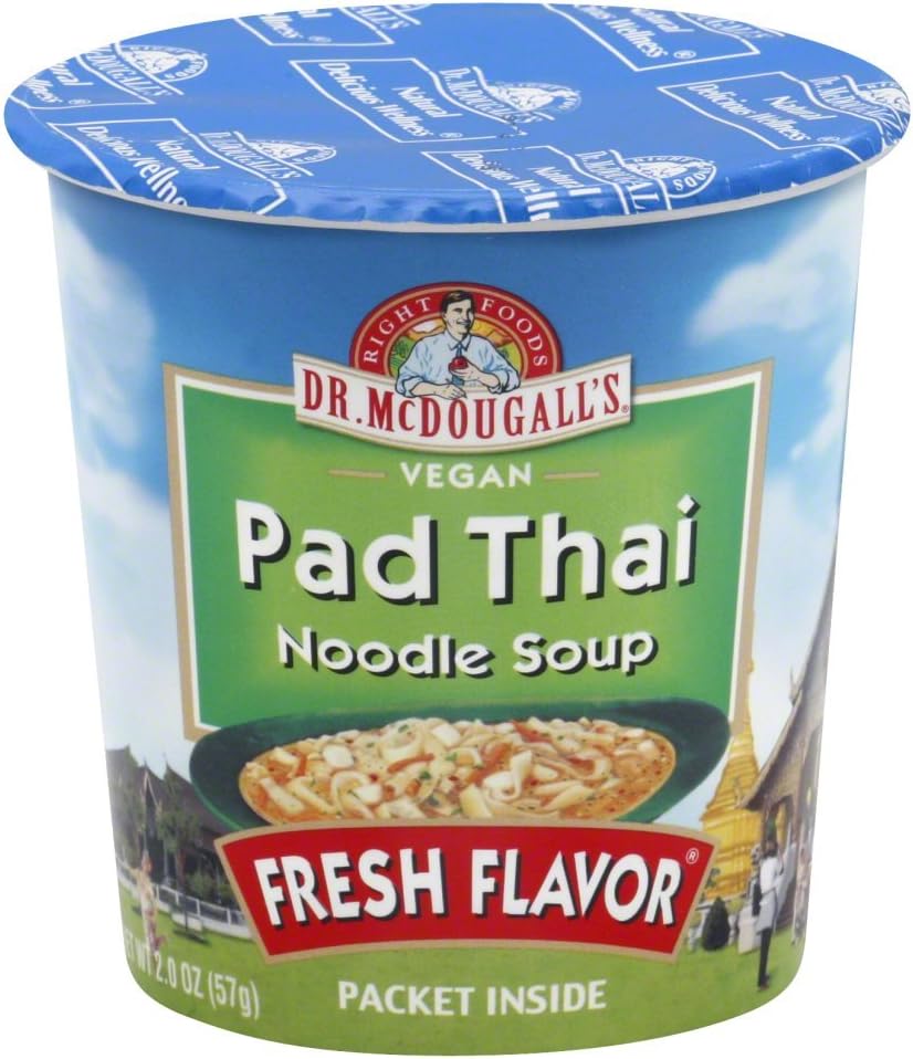 Dr. McDougall's Pad Thai Noodle Soup Big Cup 2.0 OZ (Pack of 3)