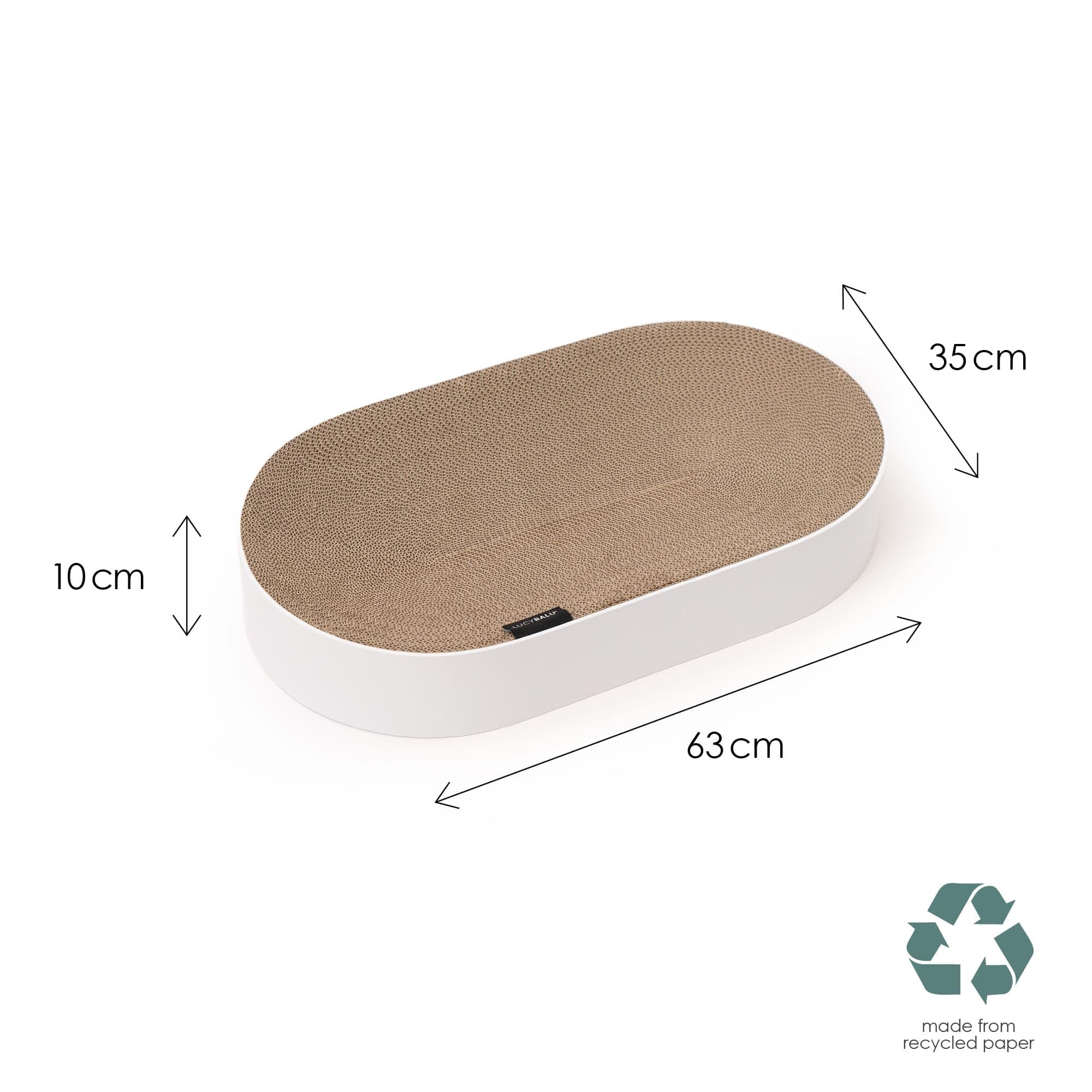 LucyBalu® SCRACTHBED Cama y rascador para gatos, cama de cartón, rascador para gatos