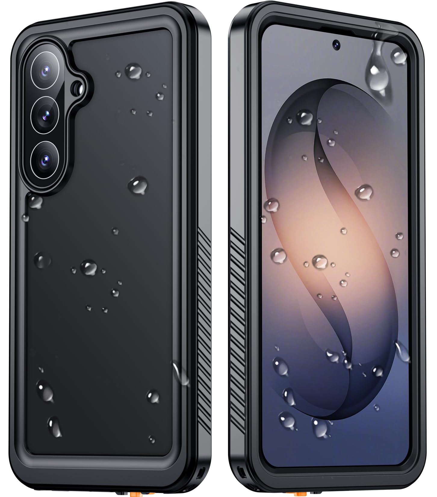 Temdan Designed for Samsung Galaxy S26 Case Waterproof, Black