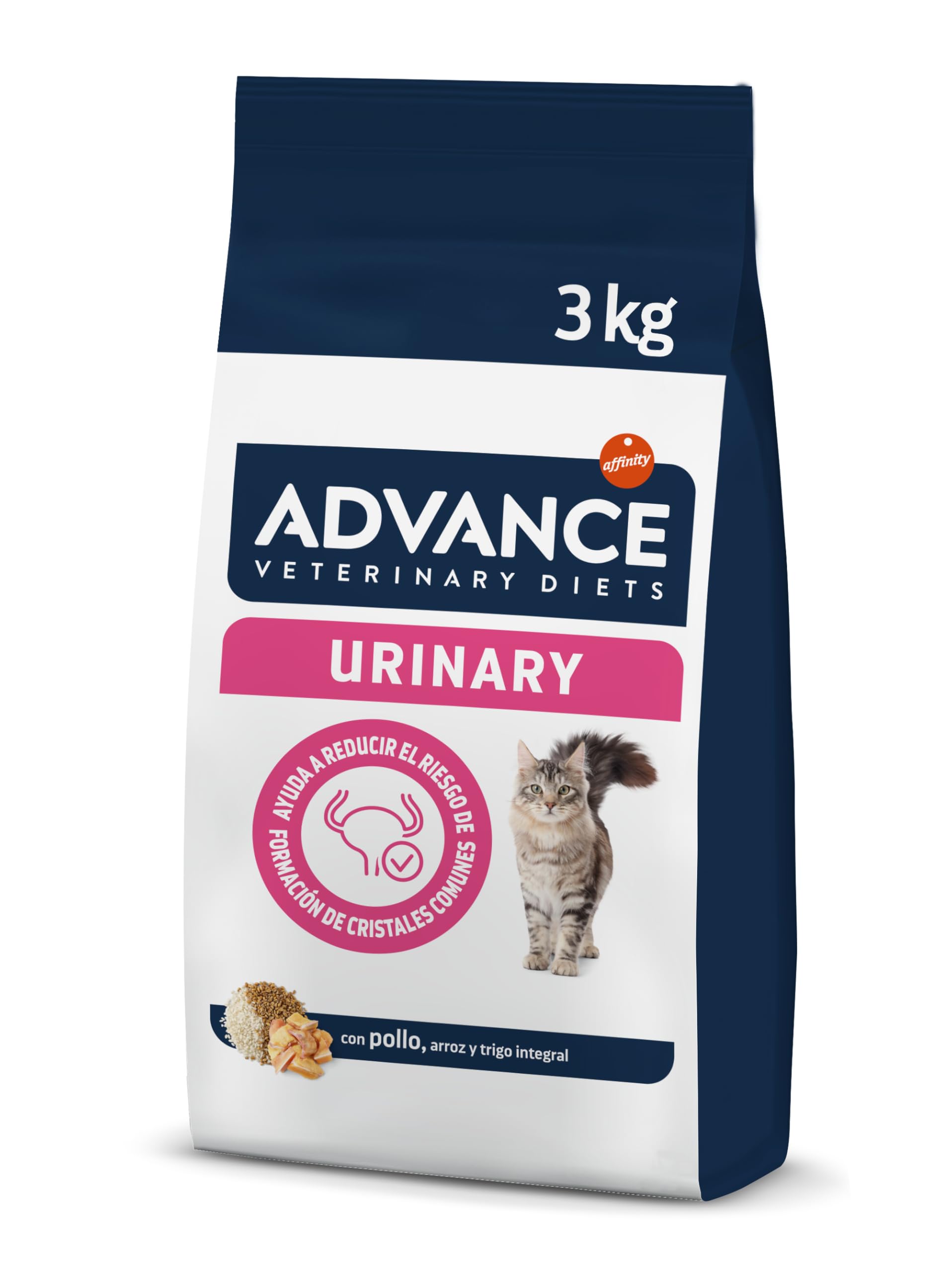 Advance Veterinary Diets Urinary, Pienso para Gatos para la Protección de las vías urinarias, 3kg