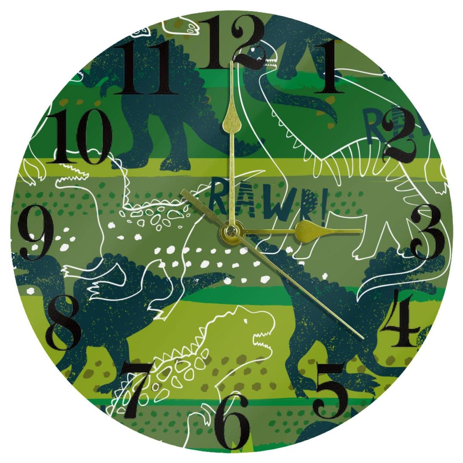 Horloge murale ronde et silencieuse sans tic-tac pour travailler sans bruit