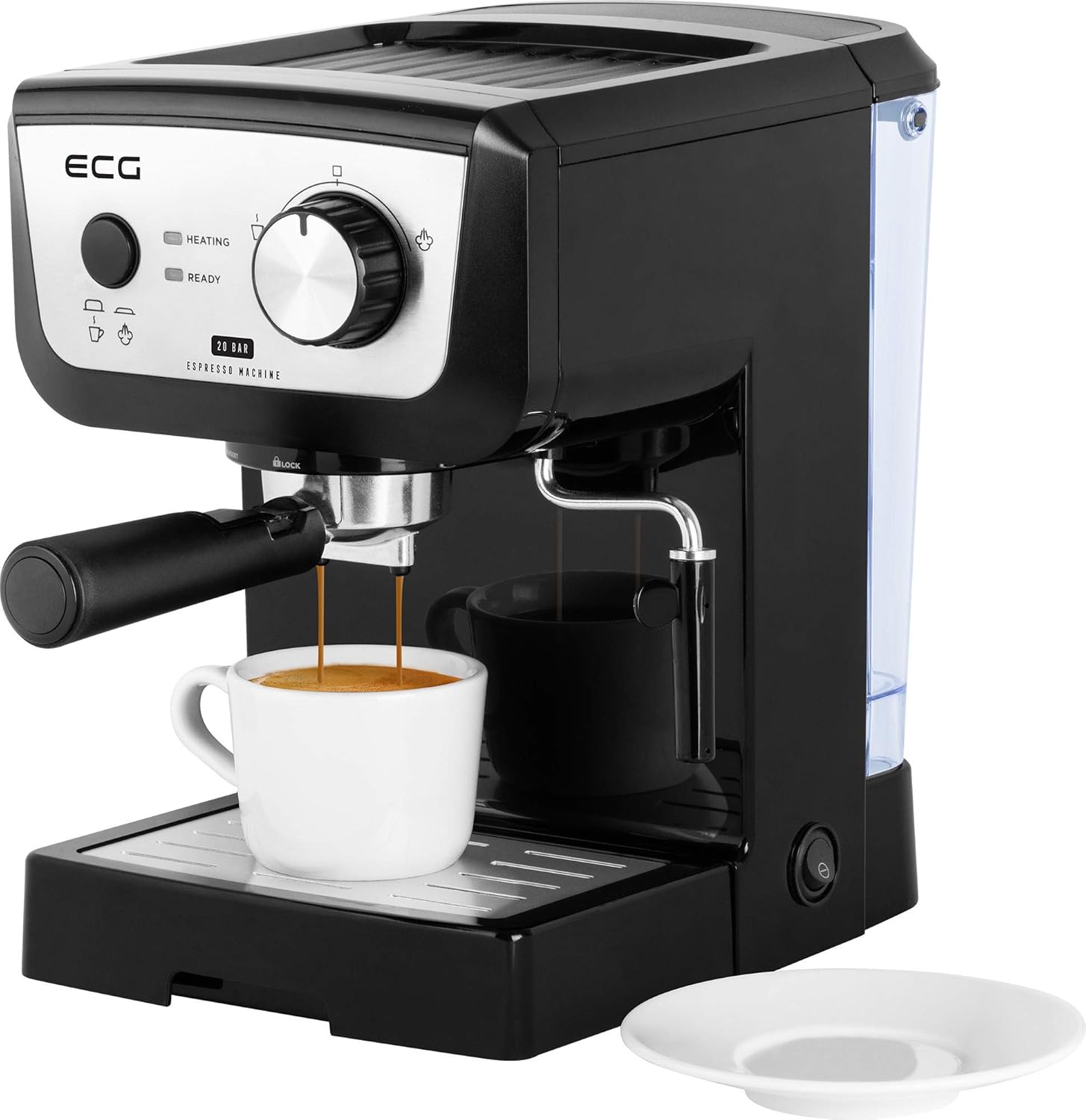 ECG ESP 20101 Black Leve Macchina da caffè in plastica, 1,25 litri ECG ESP 20101 Black Leve Macchina da caffè in plastica, 1,25 litri