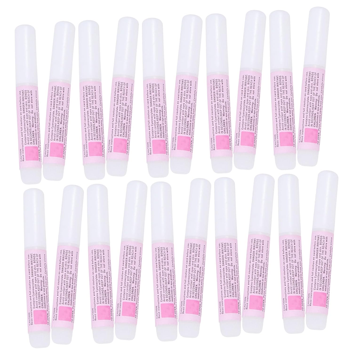 VICASKY 25pcs Nail Glue for Press Nails Fast Drying Strong Bond Manicure Kit Suitable for Personal and Professional