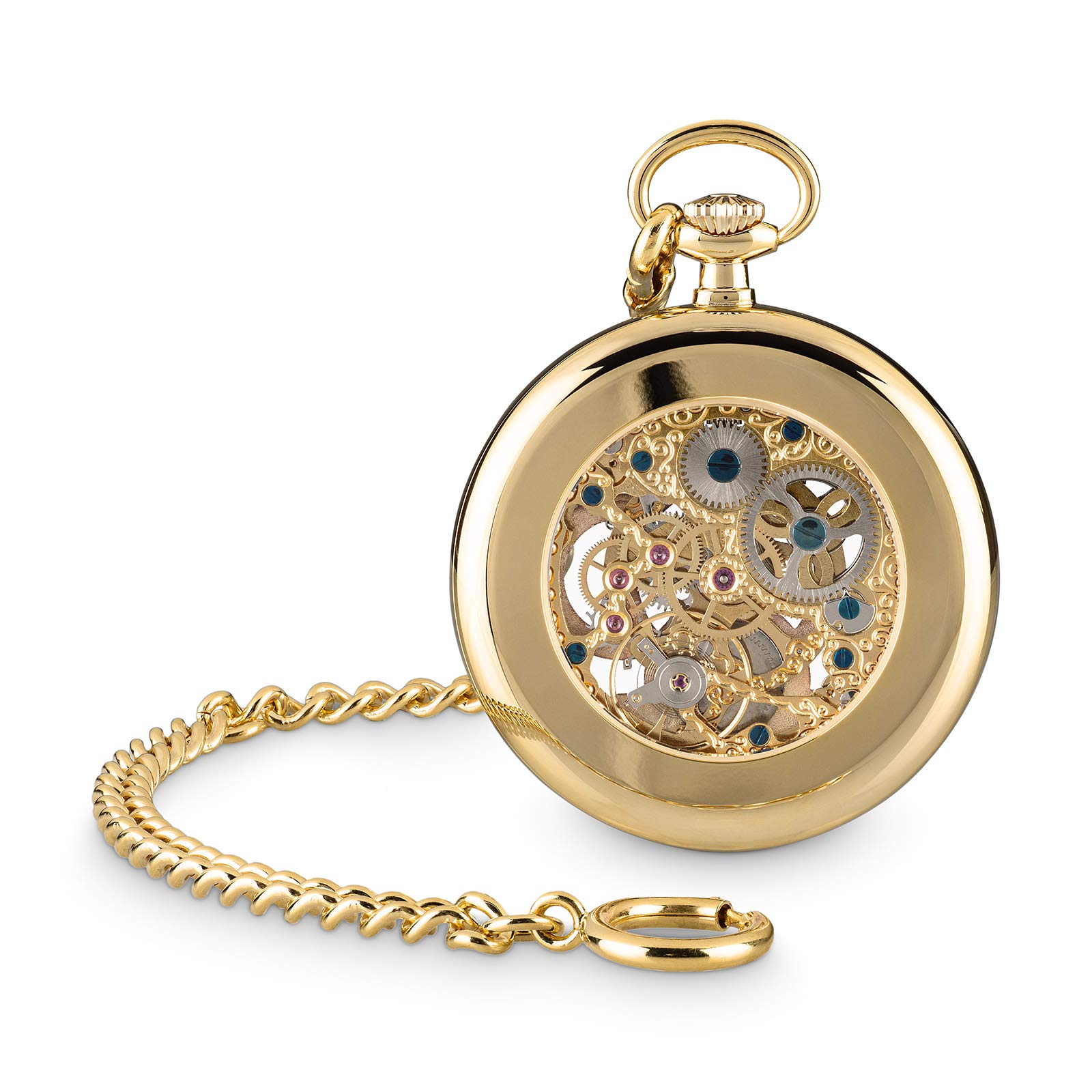 Hermann Jäckle Herren Taschenuhr Tuttlingen Vergoldet Skelett 50 mm