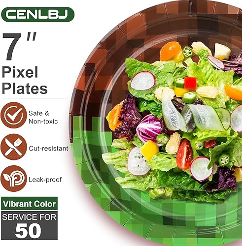 Miniatura 45 de Happy Birthday Party Paper Plates,Blue Dessert Plates,7inch-50pcs,Foil Polka Dots Birthday Party Decorations