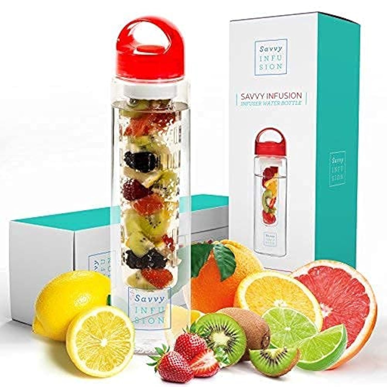 Infusion Fruit Infuser Water Bottle - BPA Free Insulated Reusable Sports Bottle, Easy-to-Clean Gym Accessories for Women, Savvy Outdoors