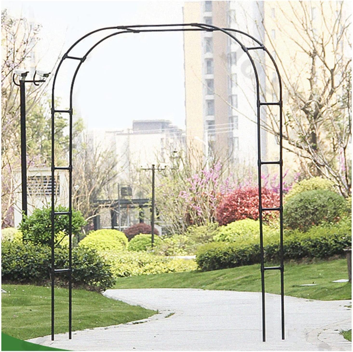 Altana ogrodowa Metalowa trwała stalowa altanka różana Zewnętrzna altana ogrodowa Wspinaczka Altana ślubna (Size : W210xH240cm)