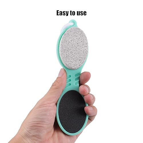 Miniatura 5 de VOCOSTE 1 lima multiusos 4 en 1 con limpiador de pies, piedra pómez, raspador de pies y papel de arena, elimina la piel muerta, pedicura, verde