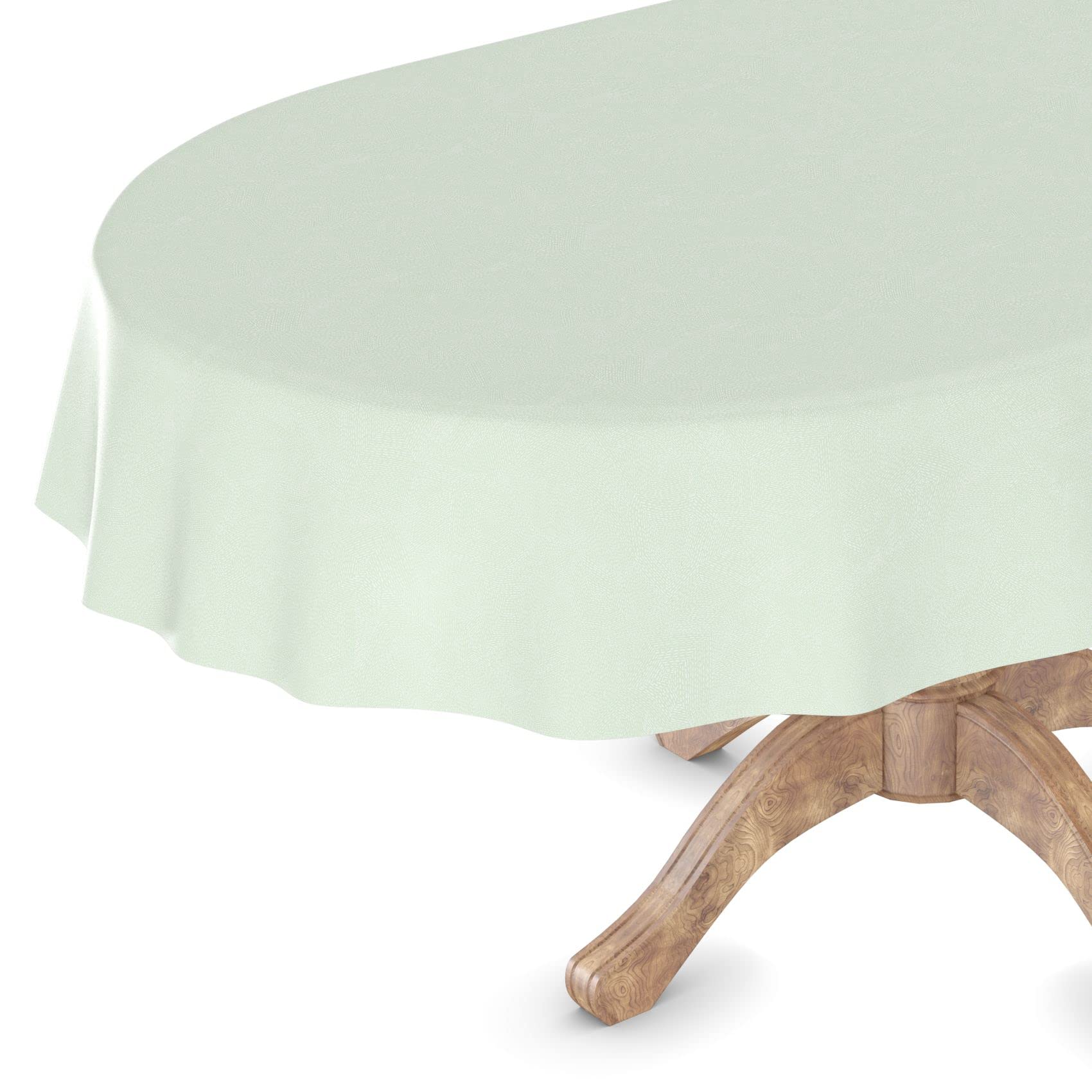Wachstuchtischdecke Abstraktes Laub-Design – 140x180 Cm Oval, Wasserdicht & Abwaschbar