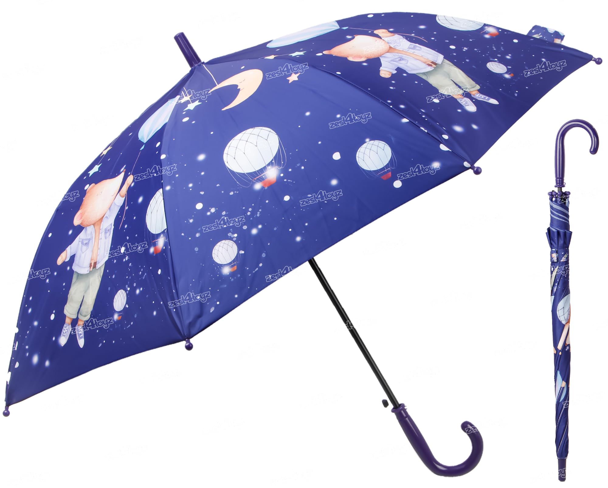 Zest 4 Toyz Umbrella for Kids Easy To Carry Waterproof Lightweight Stylish 3D Umbrella For Rain Kids Umbrella for Girls Boys