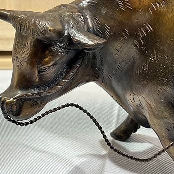 鉄製 牛笛吹童子騎牛帰家 置物 時代品 金属工芸 笛吹童子 騎牛帰家 金属鉄製置物 牛童子 インテリア