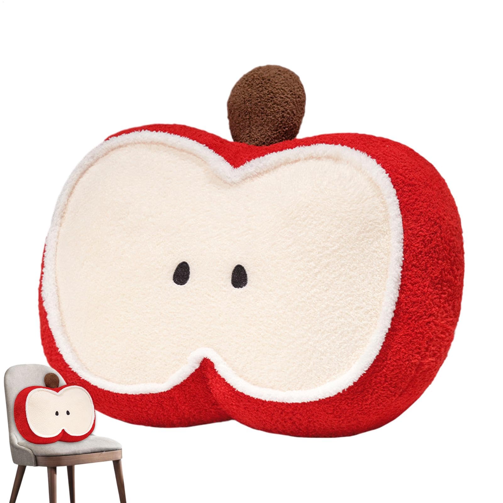 Oreiller en peluche fruit ergonomique contre le mal de dos au bureau