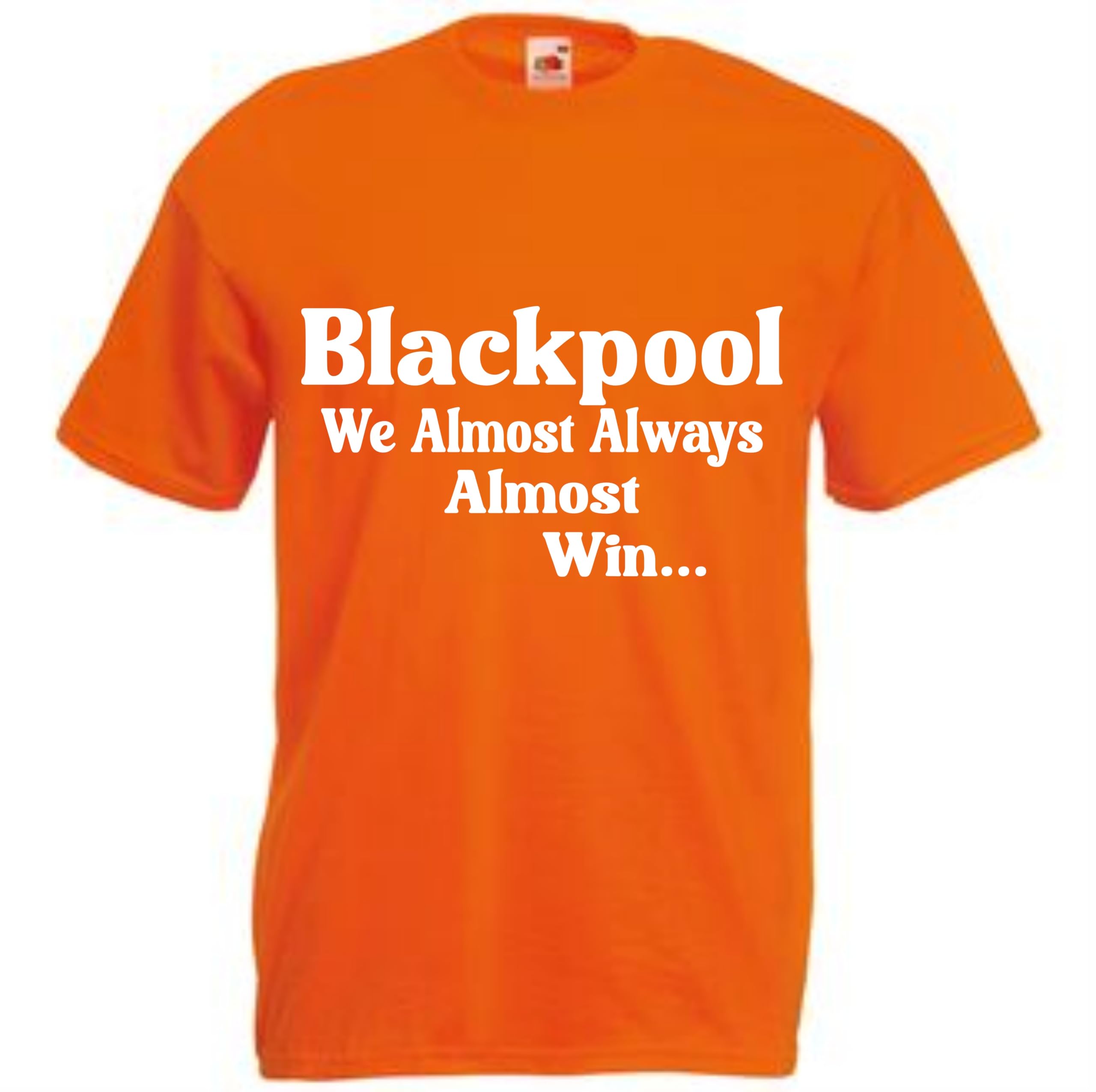 Almost Always Win Blackpool Tshirt top Football Gift Premium Clothing Red