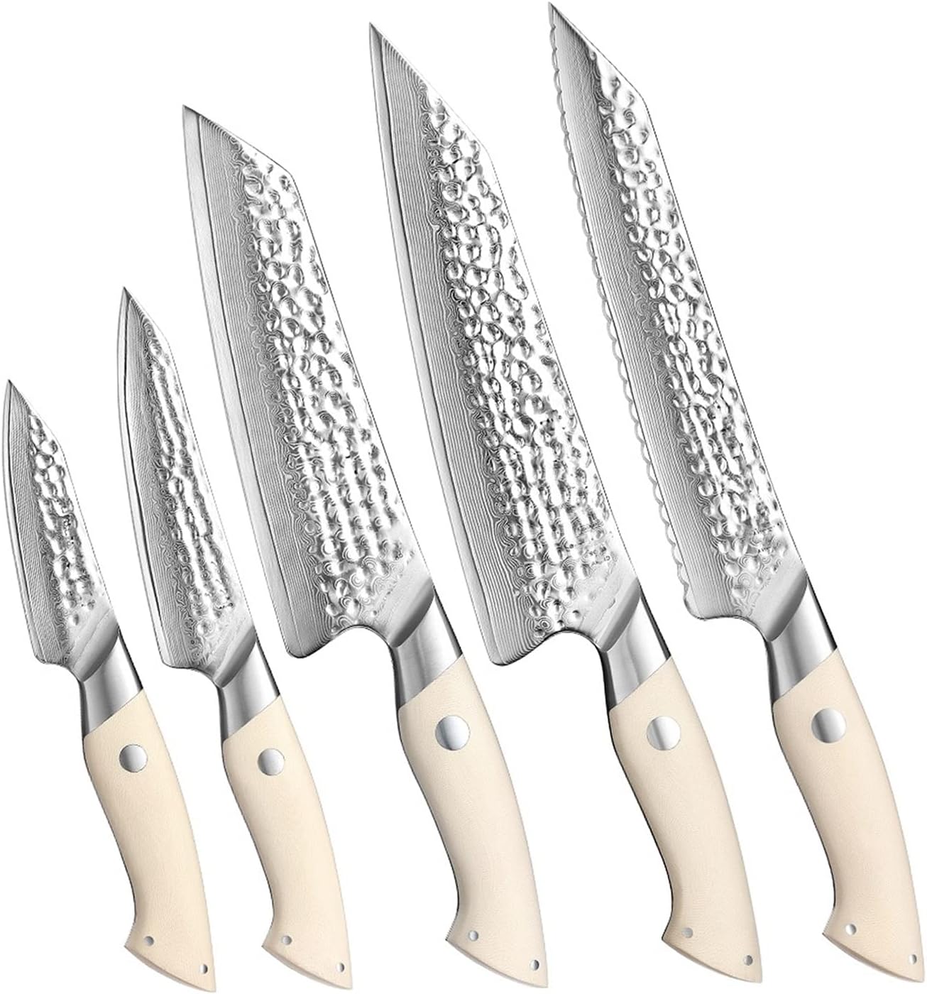 Set Cuchillos Cocina 5 Piezas Acero Inoxidable