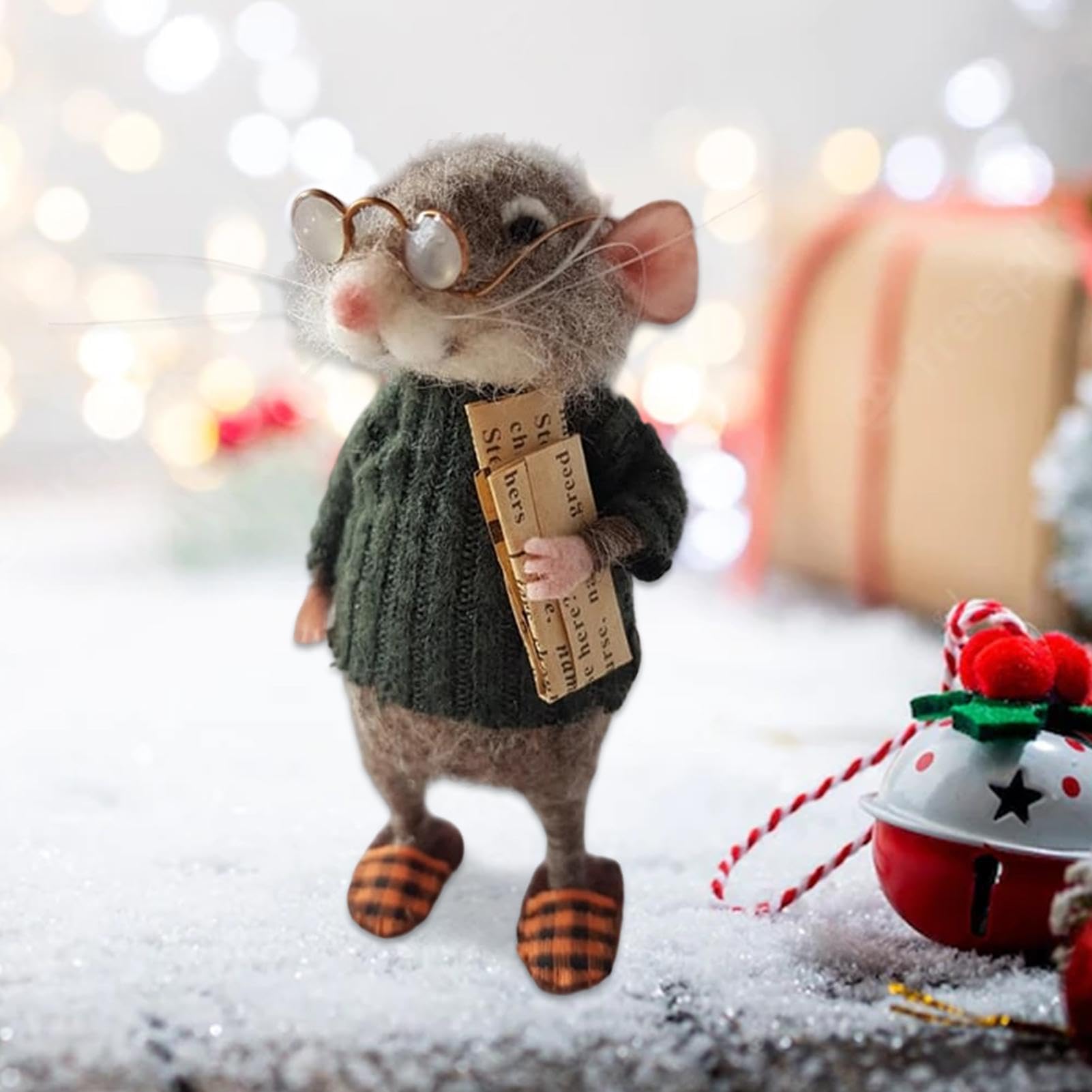 Amazon | かわいいニードルフェルトマウス、ウールフェルト