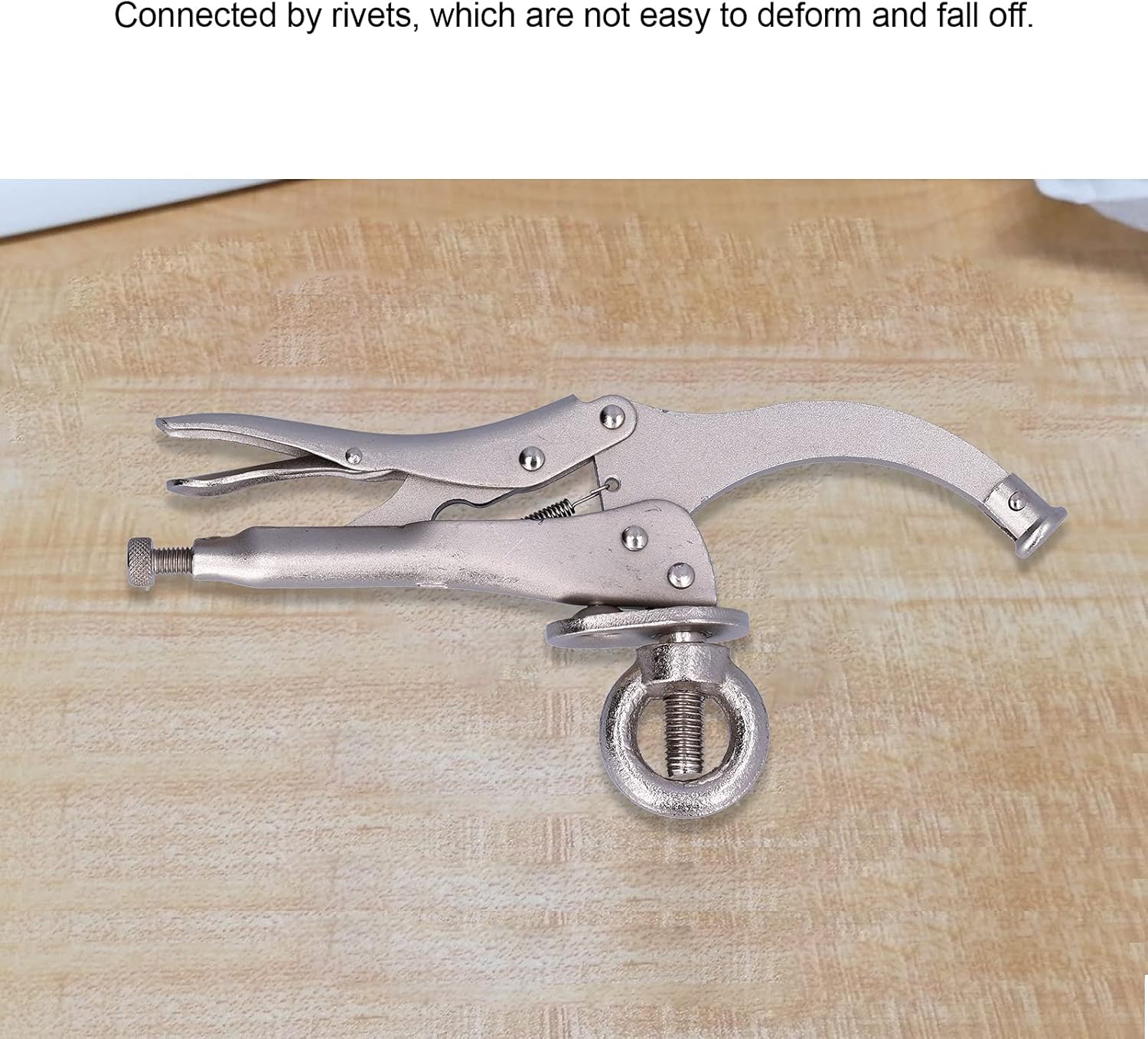 Special Type Locking Clamp, Locking Pliers, Woodworking Vise Welding Clamp, Drill Press Accessories Press Tool for Locking, Gripping(9'')