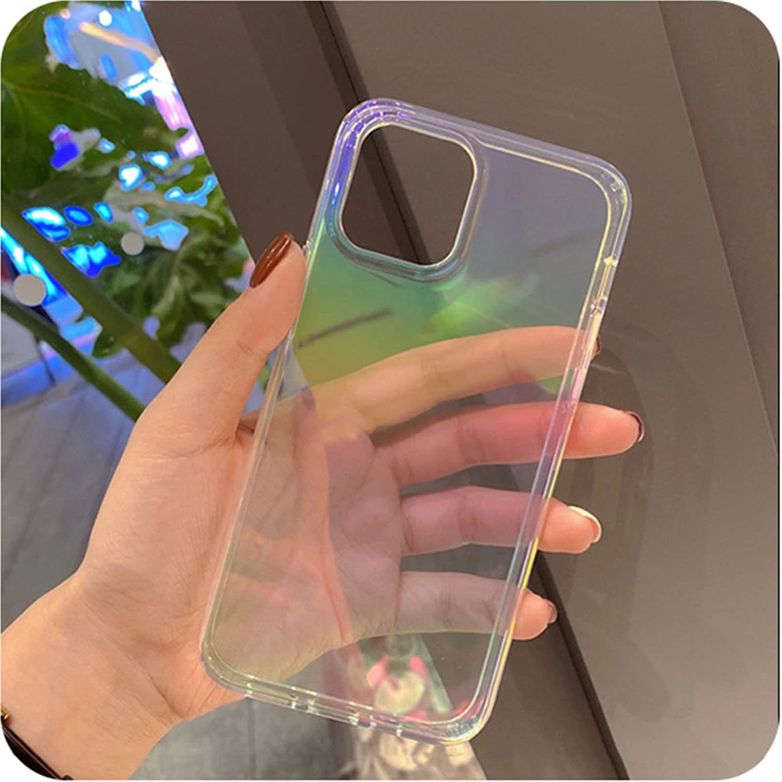 FOURTOC Custodia IPhone 13 Mini Arcobaleno - Cover Protettiva Antiurto Con Fodera In Microfibra - Rainbow Colors