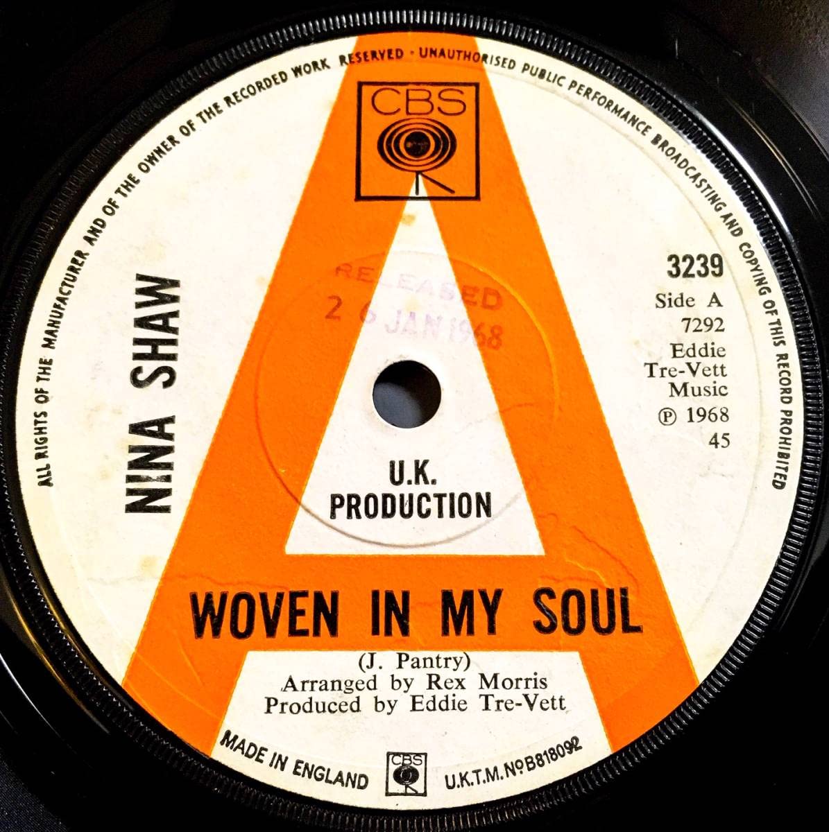 ソフトロック極レア】Nina Shaw - Woven In My Soul / Love So