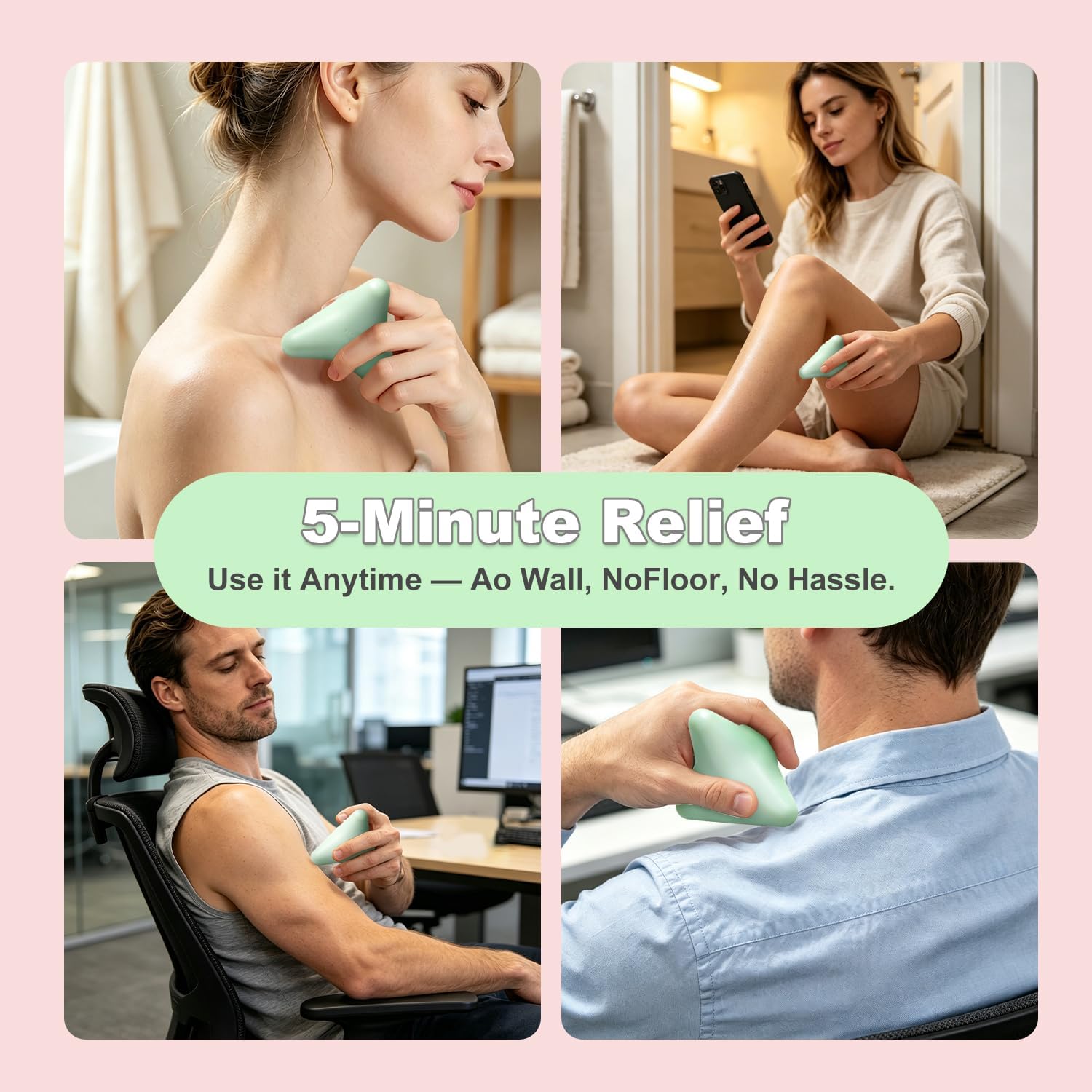 Manual Trigger Point Massager Ball–Deep Tissue Massage Tool