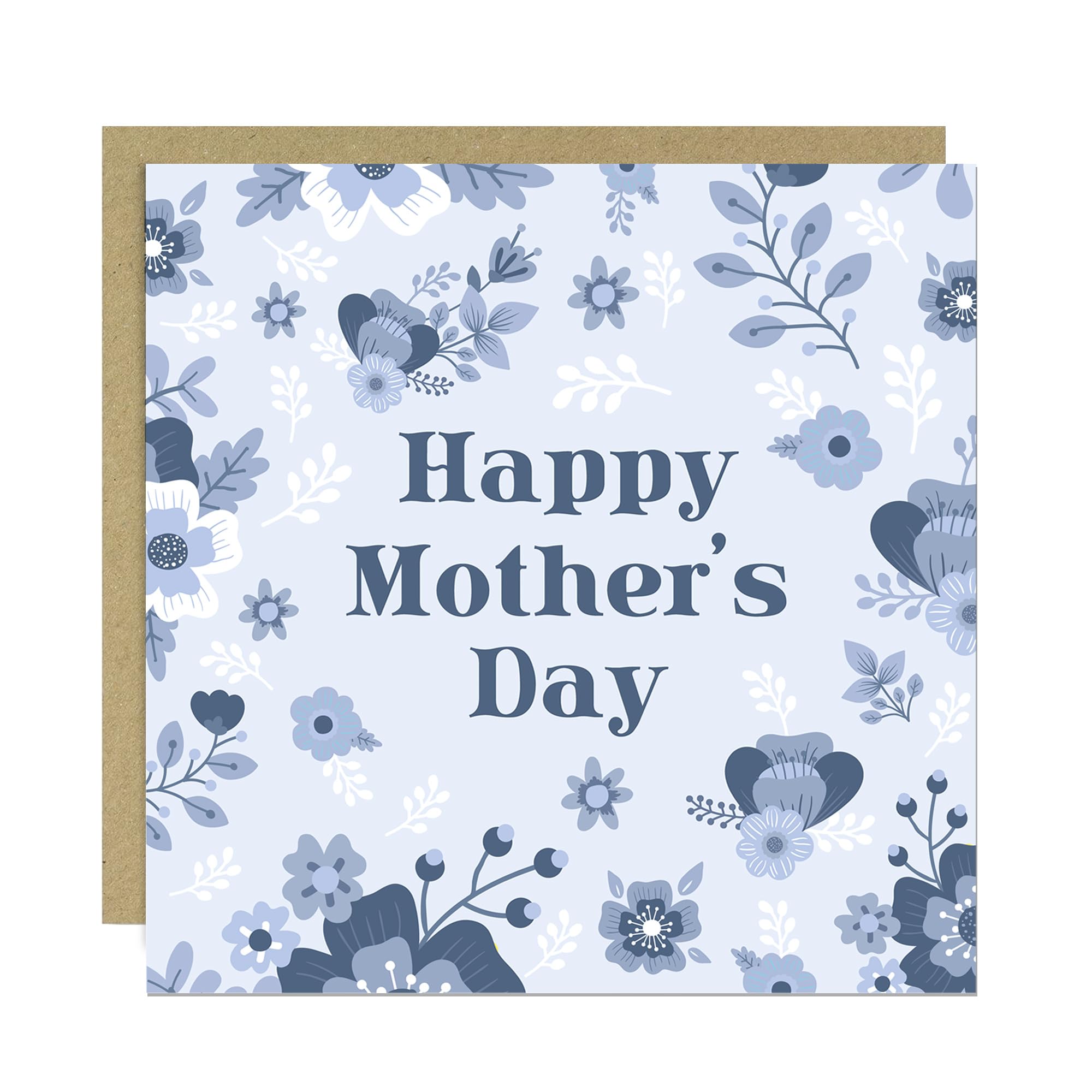 RED OCEAN Mothers Day Card For Mum, Handmade Mothers Day Card, Ideal for Mum, Nanny, Nan Grandma, or Mother- in- Law, Floral, Her
