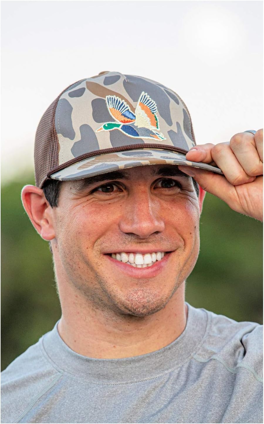 Retro Camo Duck Cap by BURLEBO