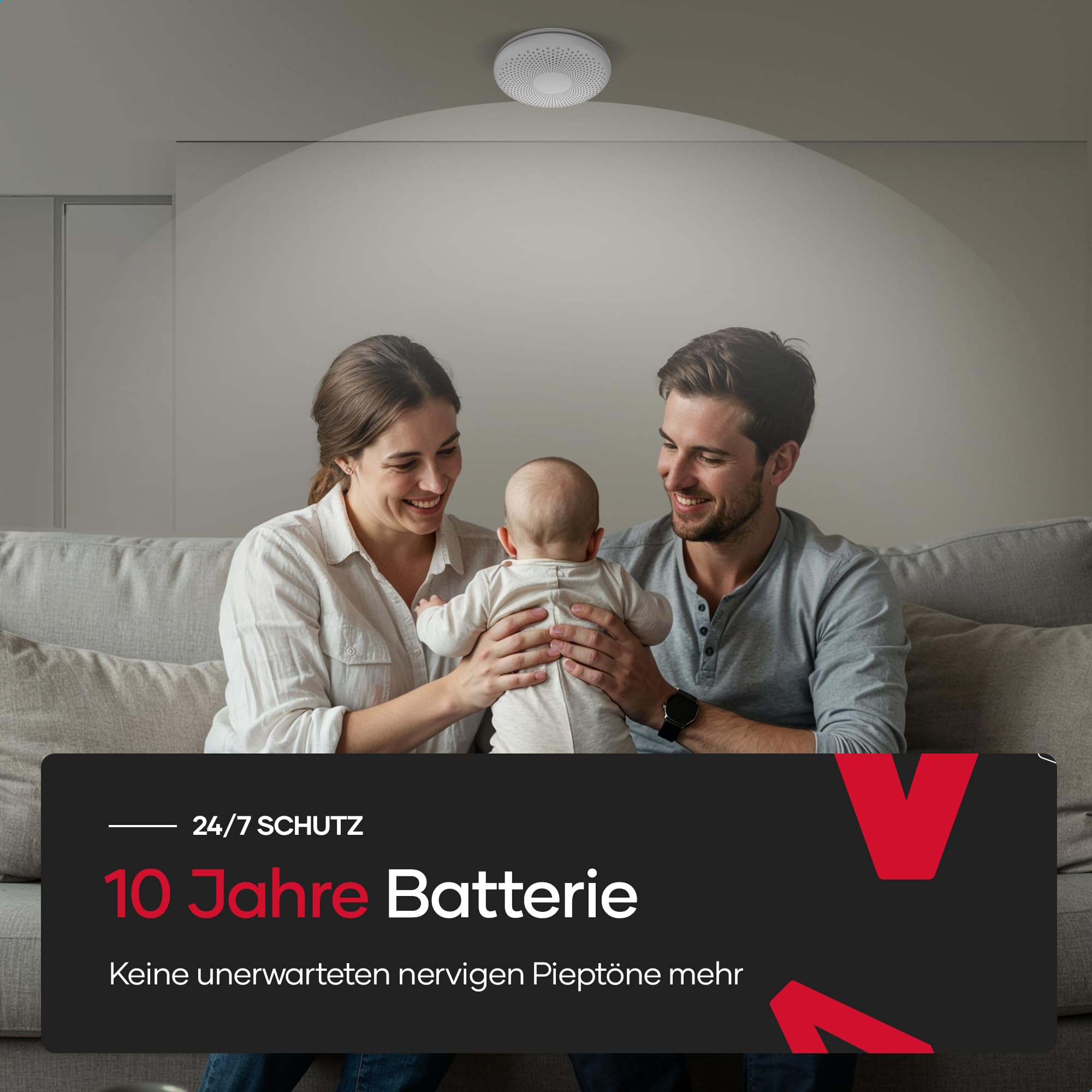 SAVS CS11W Kombinierter Rauch und CO Melder WLAN 6er-Pack – 10 Jahre Batterie – Rauchmelder und Kohlenmonoxid Melder - Smart WiFi kompatibel mit Tuya App – Montage ohne Bohren