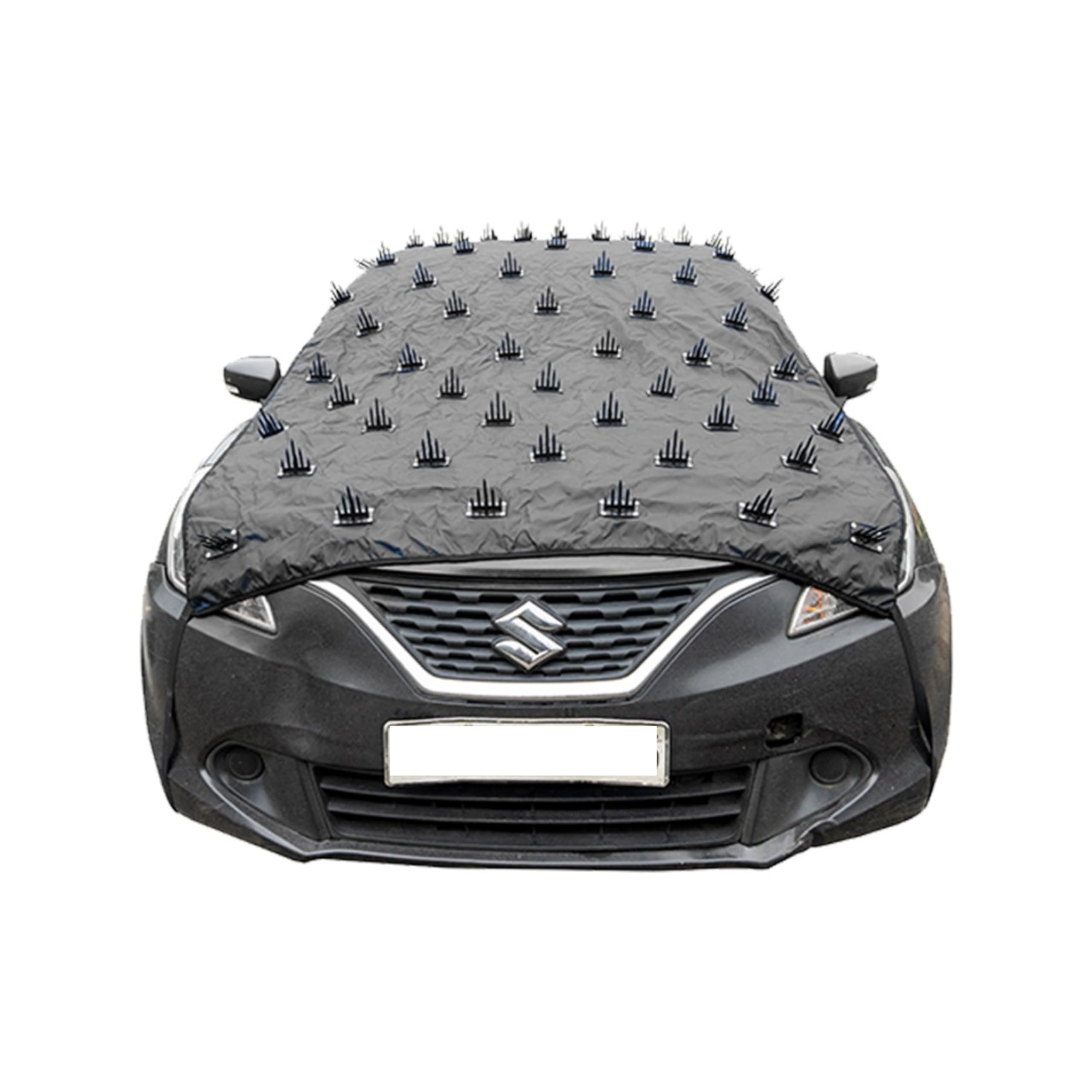 Vallabh Exim 10.5ft Spike Car Cover Water-Repellent | Protects Car from Scratches by Dogs & Street Animals | Compatible for Hatchback Segment Cars