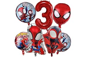 Spiderman Party Balloon Set for 3rd Birthday Decorations