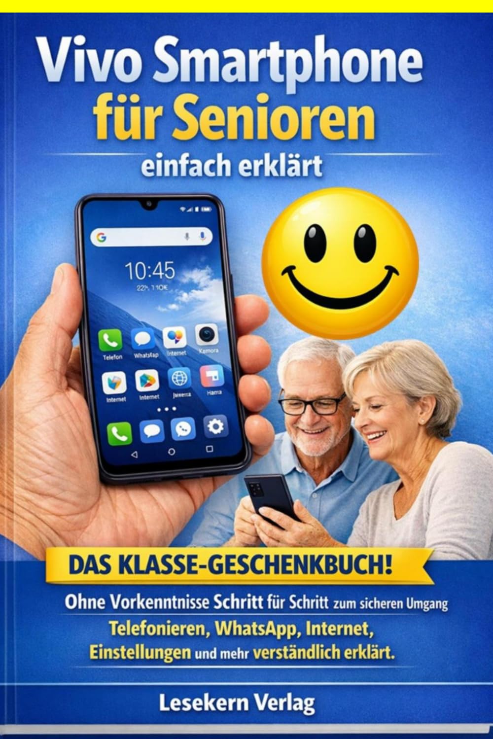 Vivo Smartphone für Senioren einfach erklärt: Ohne Vorkenntnisse Schritt für Schritt zum sicheren Umgang – telefonieren, WhatsApp, Internet, Einstellungen und mehr verständlich erklärt