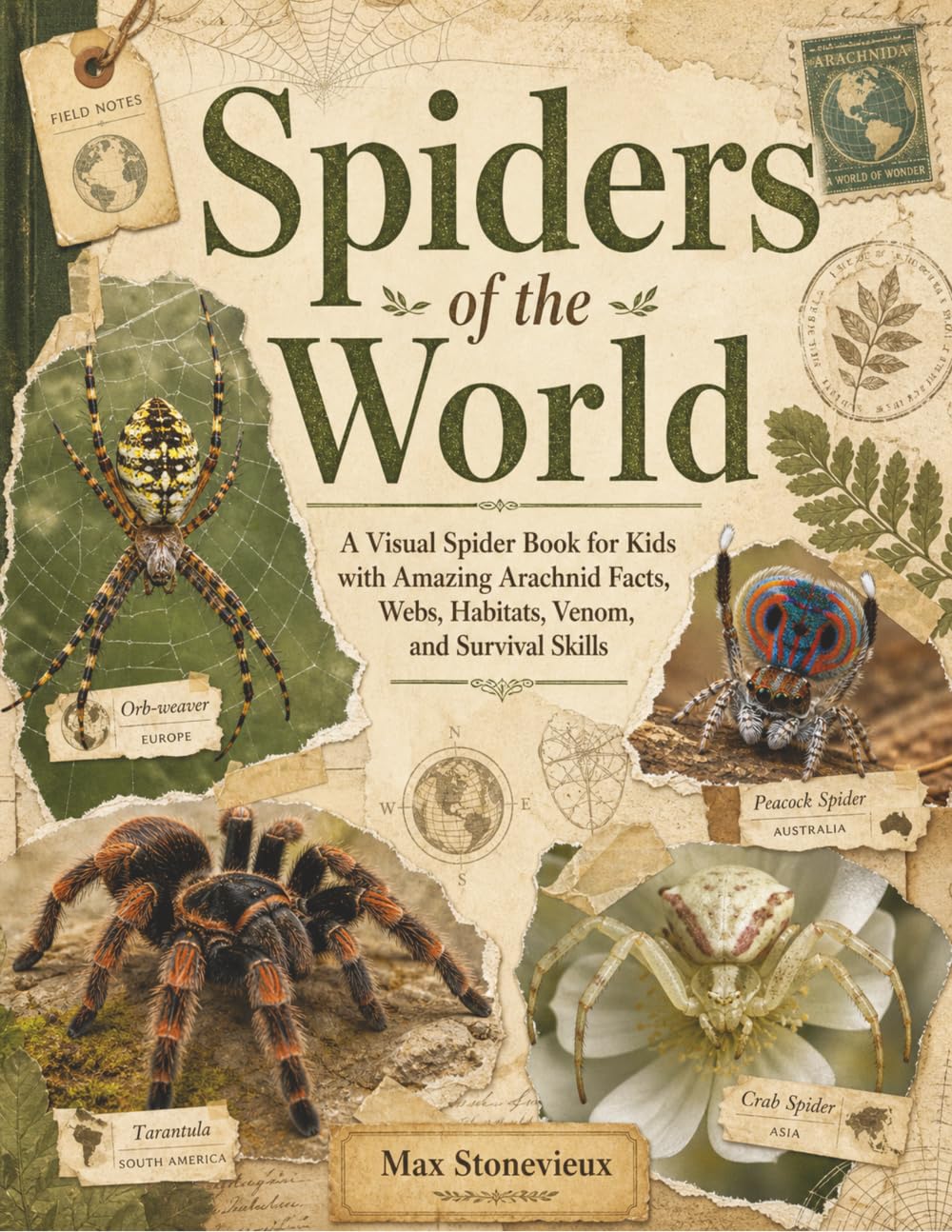 Spider of the World for Kids: A Visual Spider Book for Ages 8-12 with Amazing Arachnid Facts, Webs, Habitats, Venom, and Survival Skills