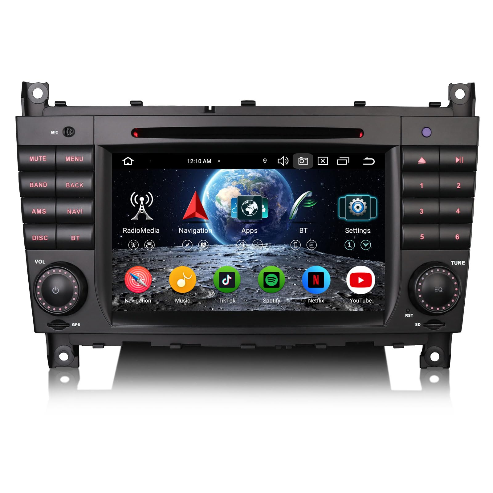 Erisin Android 16 4GB+64GB radio samochodowe Mercedes klasy C W203 klasy CLC W203