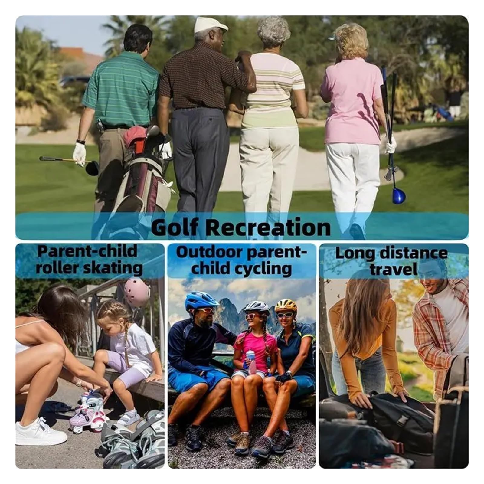 AZ-Golf-Schuhtasche für Reisen, belüftete Sportschuh-Tragetasche mit Aufbewahrungstasche mit Reißverschluss, 2 Stück
