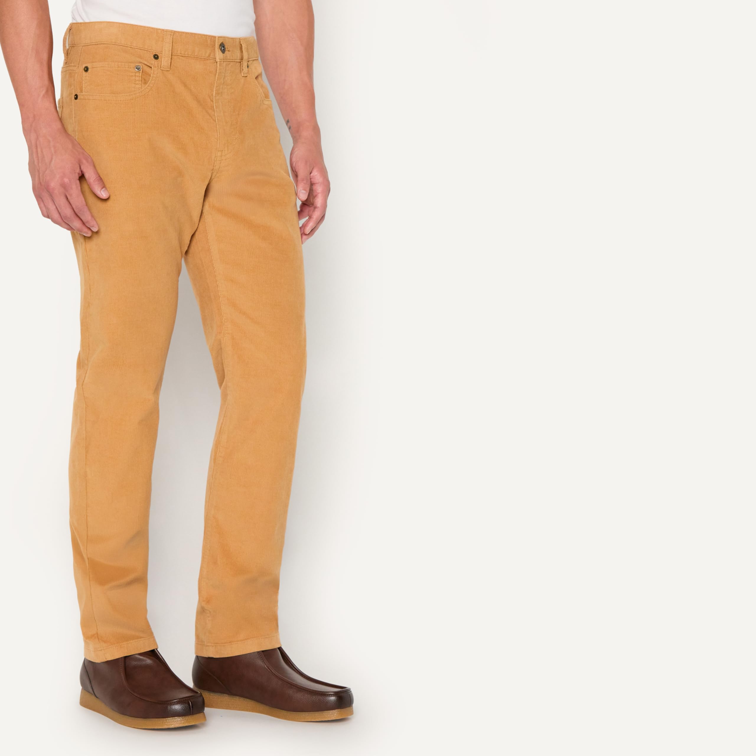 Amazon Essentials Pantaloni in Velluto a Coste a 5 Tasche Taglio Dritto Uomo