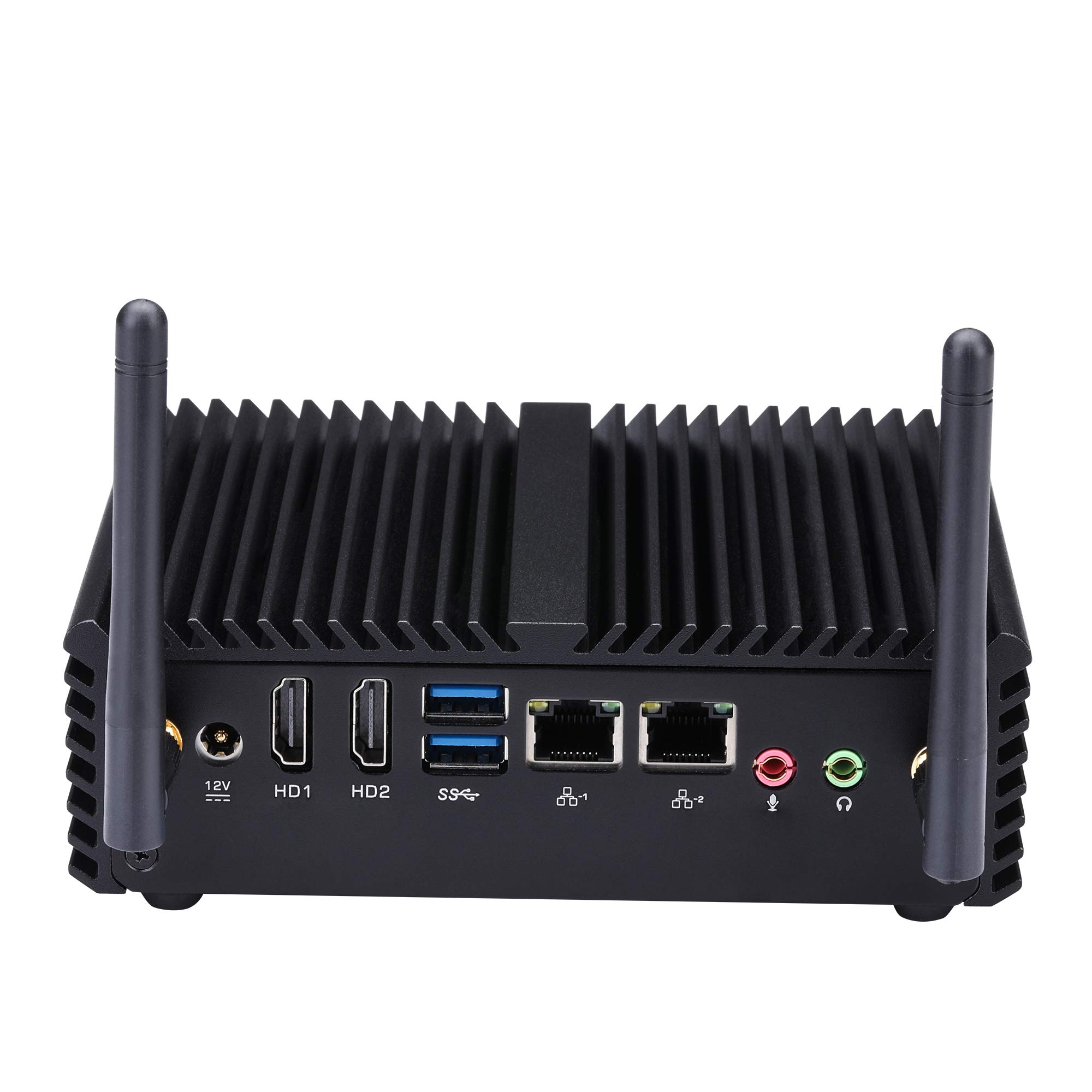 Kettop Barebones Firewall Appliance Mi3150L with Celeron J3160, Up to 2.24Ghz(Barebone WiFi) AES-Ni,