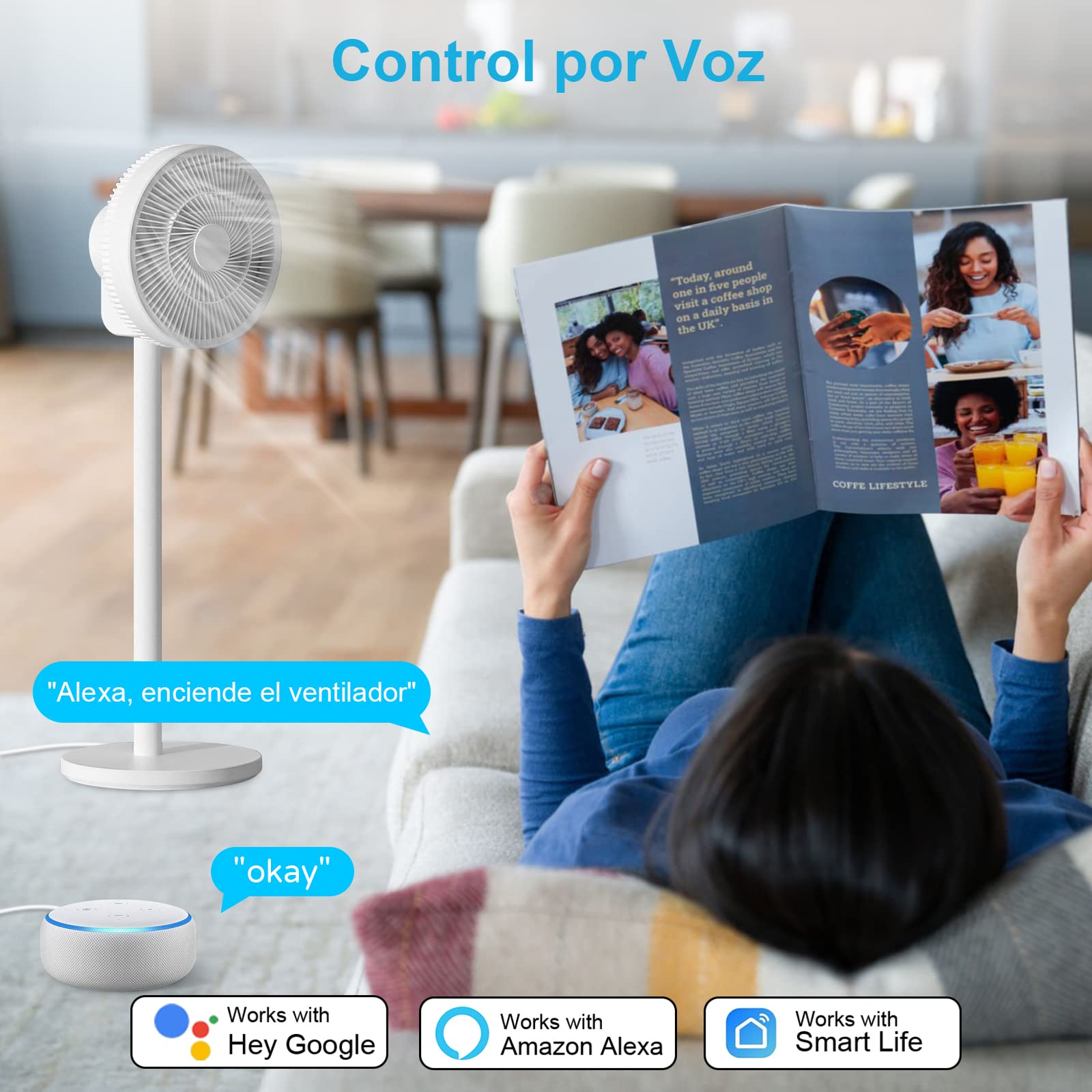 Enchufe Inteligente Alexa, Enchufe Wi-Fi Medidor Consumo, Tomada Inteligente Programable con Temporizador, Control Remoto por APP&Voz, Compatible con Alexa, Google Home y SmartThings, 16A 3680W, 1Pack