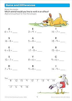 Z会　小学　2年　未記入　4月~11月　etc School Zone Math Basics 2 Workbook: 64 Pages, 2nd Grade