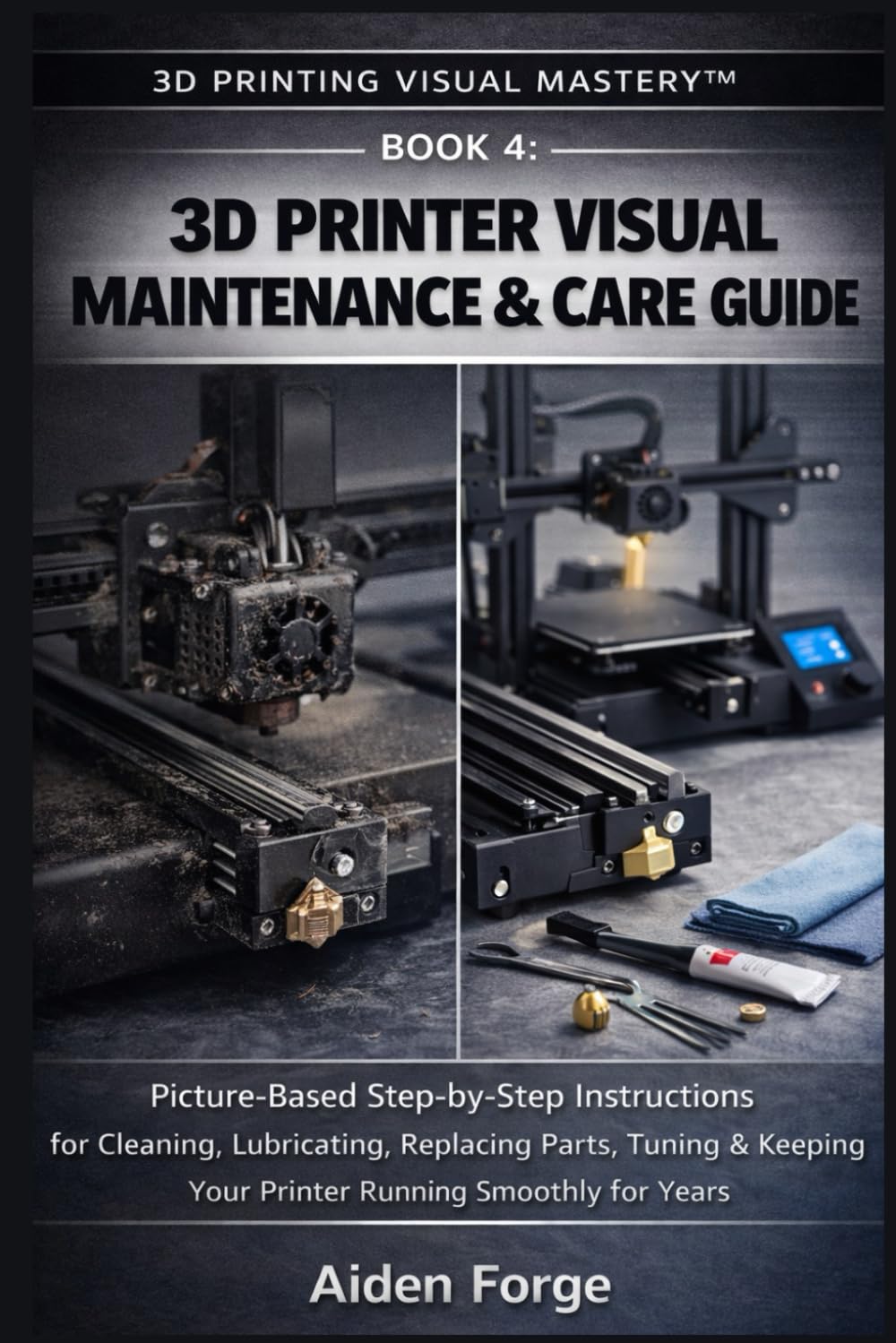 3D Printer Visual Maintenance & Care Guide: Picture-Based Step-by-Step Instructions for Cleaning, Lubricating, Replacing Parts, Tuning & Keeping Your ... 4). (3D Printing Visual Mastery™ Series)