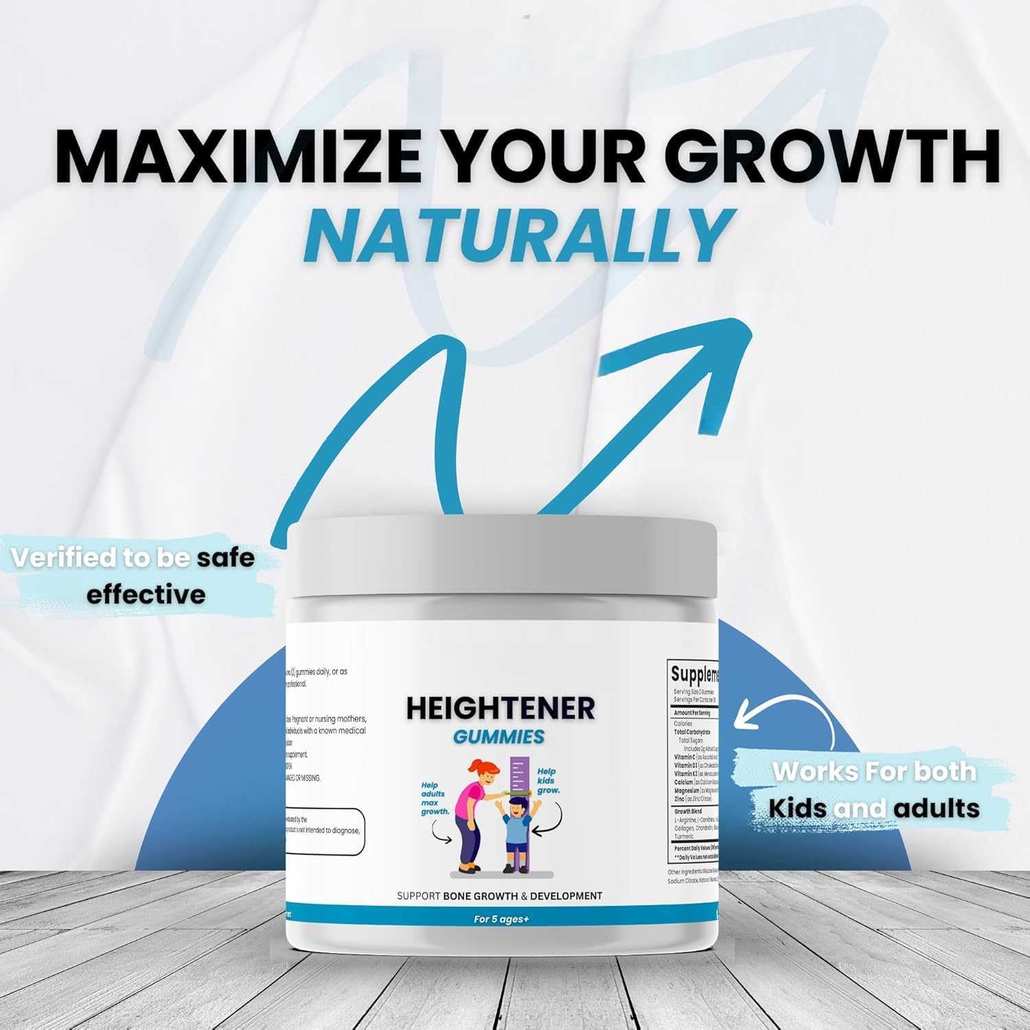Nouveaux gummies pour augmenter la taille - aidez les adolescents et les adultes à grandir efficacement et naturellement, accompagnez-les de manière naturelle et ne manquez pas le moment d'or！