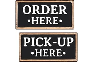 ATX CUSTOM SIGNS - Order Here and Pick Up Here Signs 2...