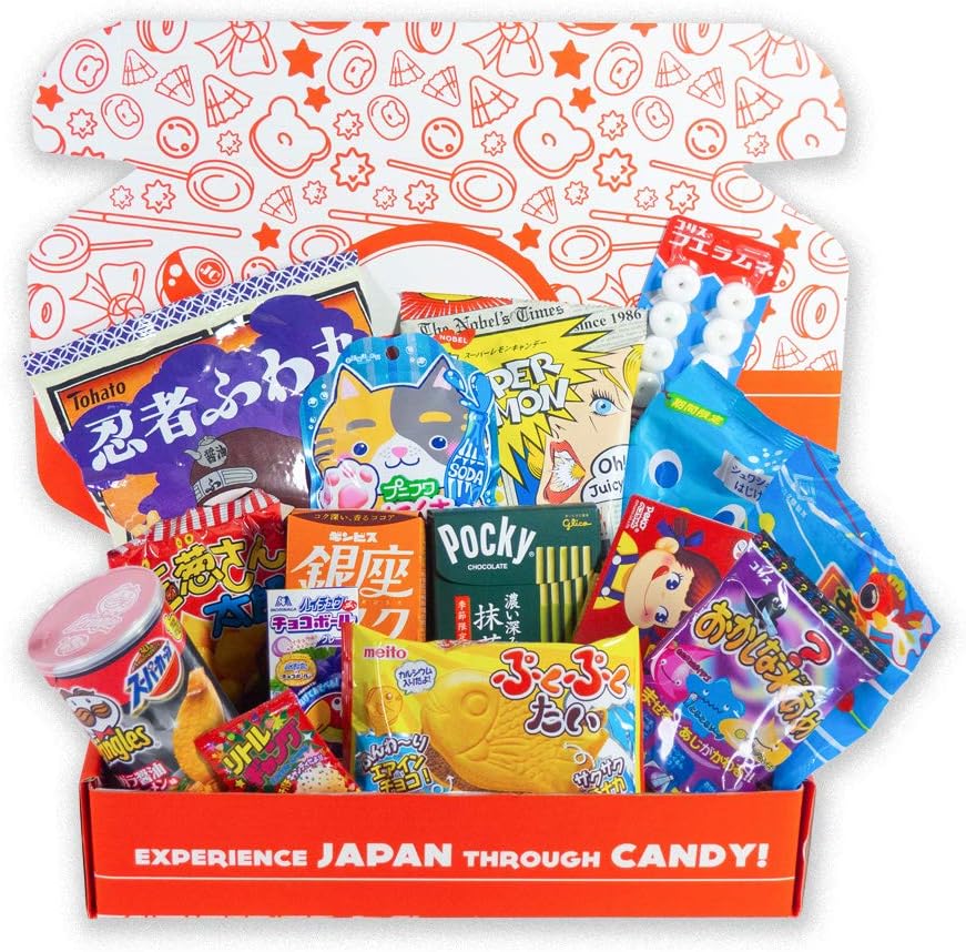 Japan Crate – Premium Japanese Candy and Dagashi Assortment – Amazon Exclusive Japanese Snack & Candy box