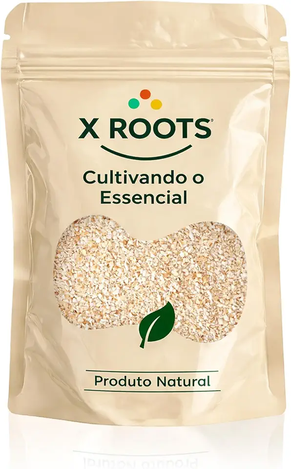 X Roots Farelo de Aveia Sem Glúten 1kg: Fonte de Fibras Solúveis, Proteínas e Nutrientes para Alimentação Saudável e Versátil