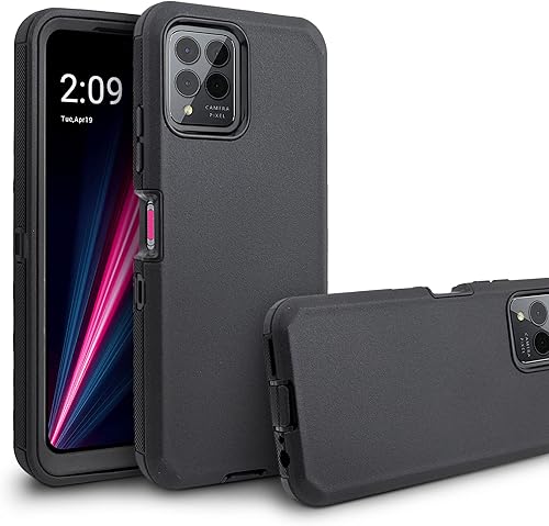 Miniatura 9 de jackpot wireless Funda para T-Mobile Revvl 6 Pro 5G, funda para teléfono con protector de pantalla integrado, clip giratorio para cinturón,