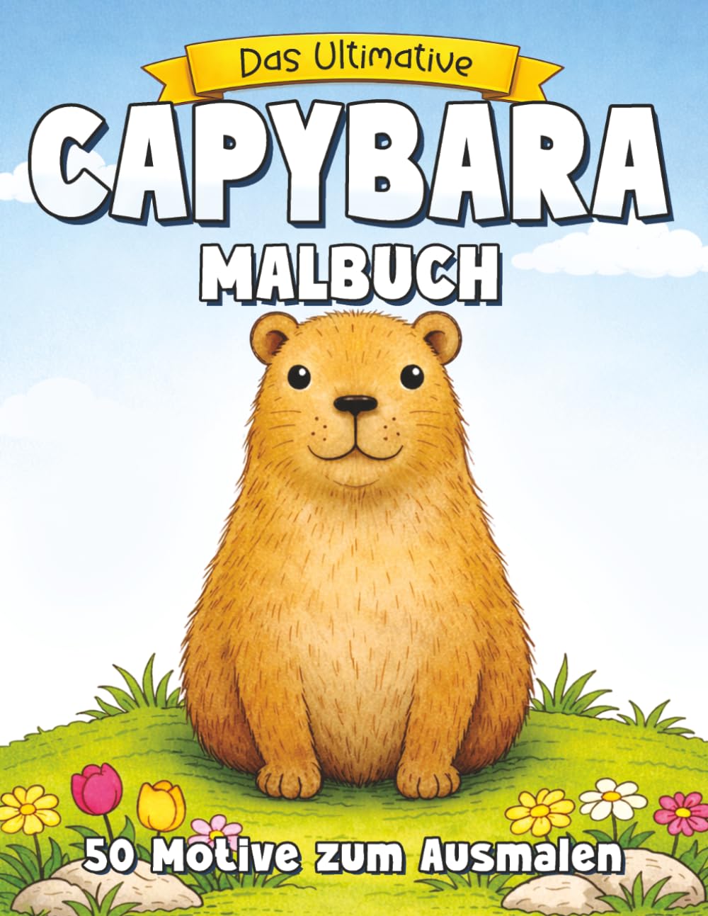 Das ultimative Capybara Malbuch: 50 Ausmalbilder. Ein tolles Capybara-Geschenk für Erwachsene und Kinder (Das ultimative Malbuch für Erwachsene und Jugendliche)