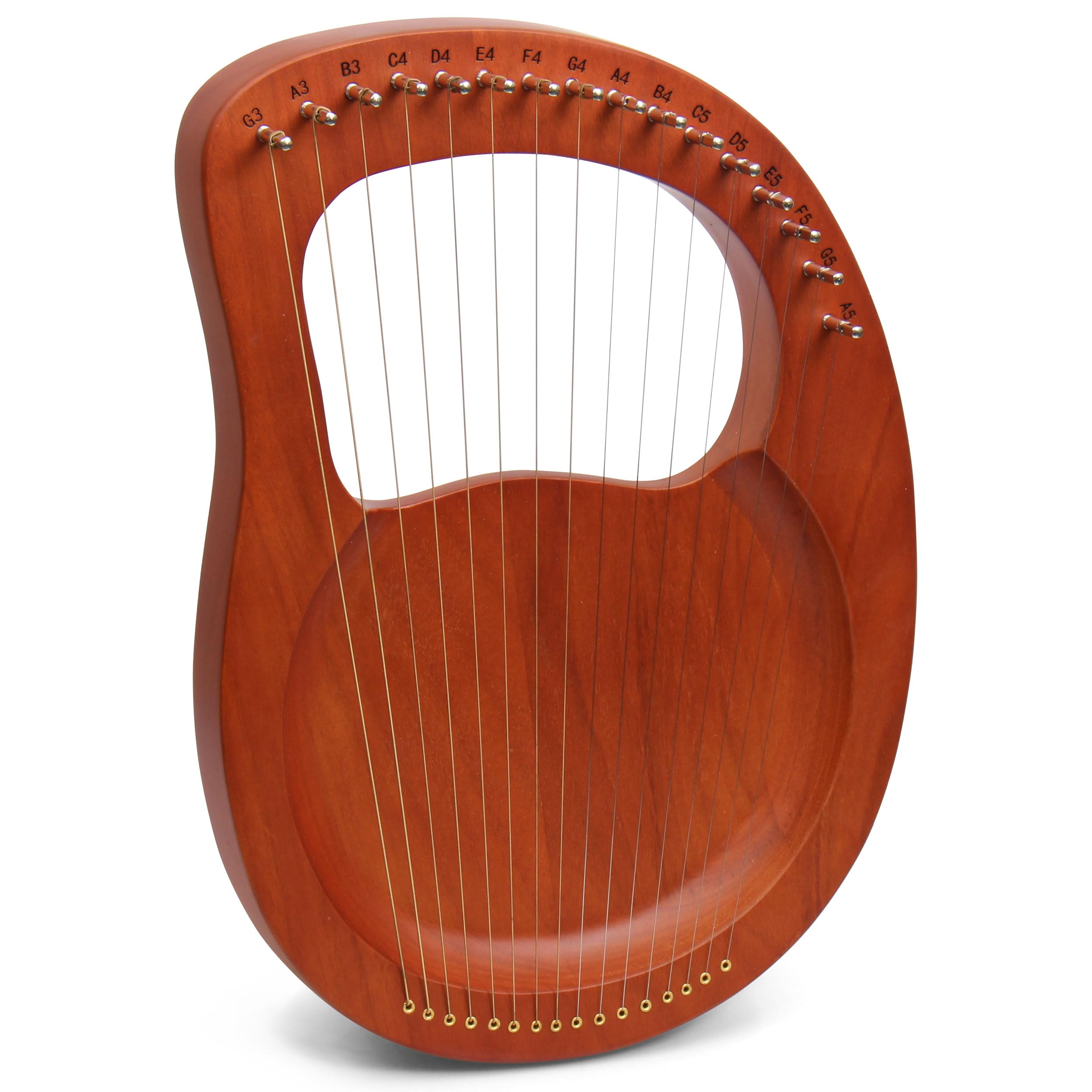 Arpa Lira A 7 Corde In Legno Di Palissandro - Strumento Musicale Portatile, Corde In Metallo - Foto 10