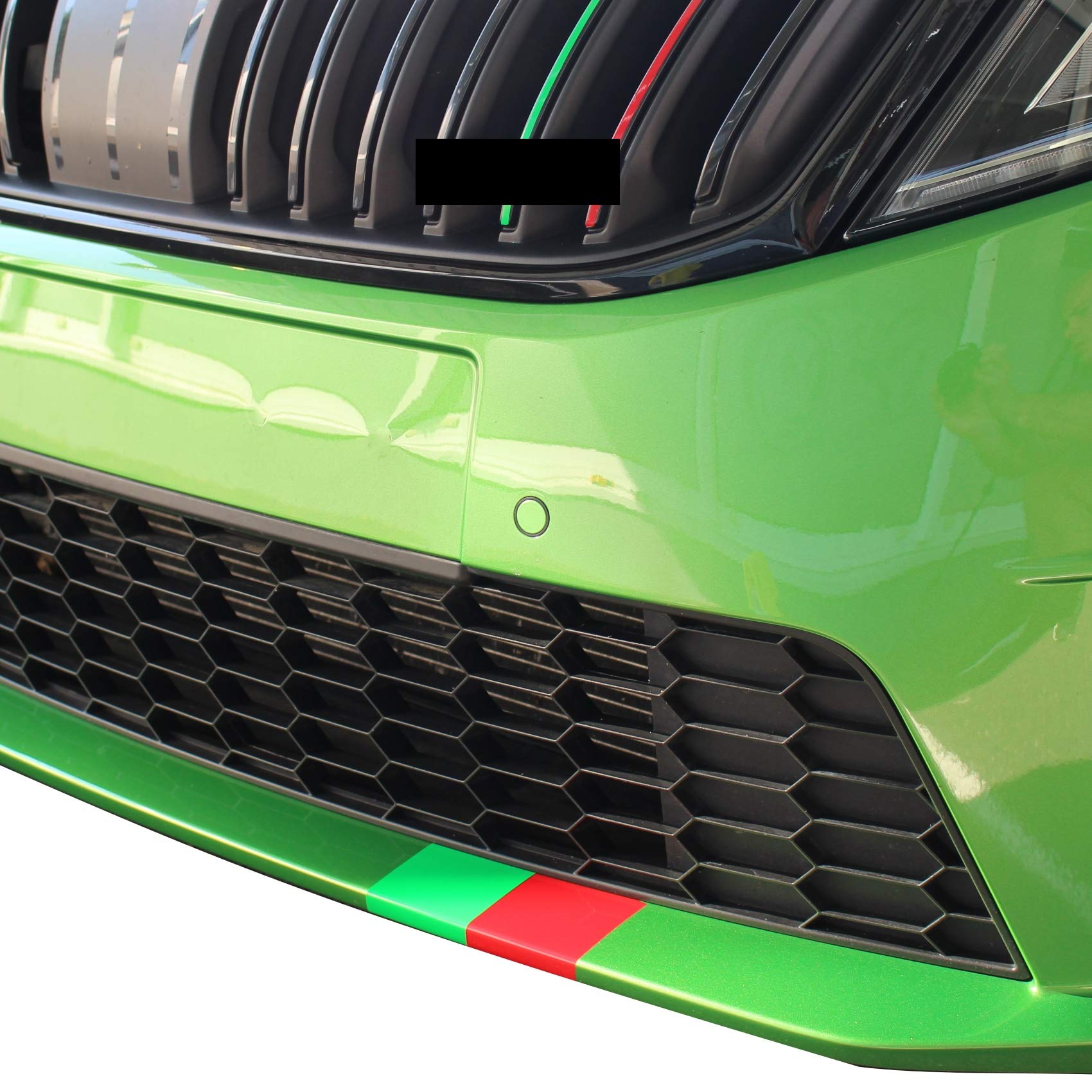 D021 decoratieve sticker van luchtkanaalfolie voor de voorkant van de auto bumper carwrapping auto-accessoires