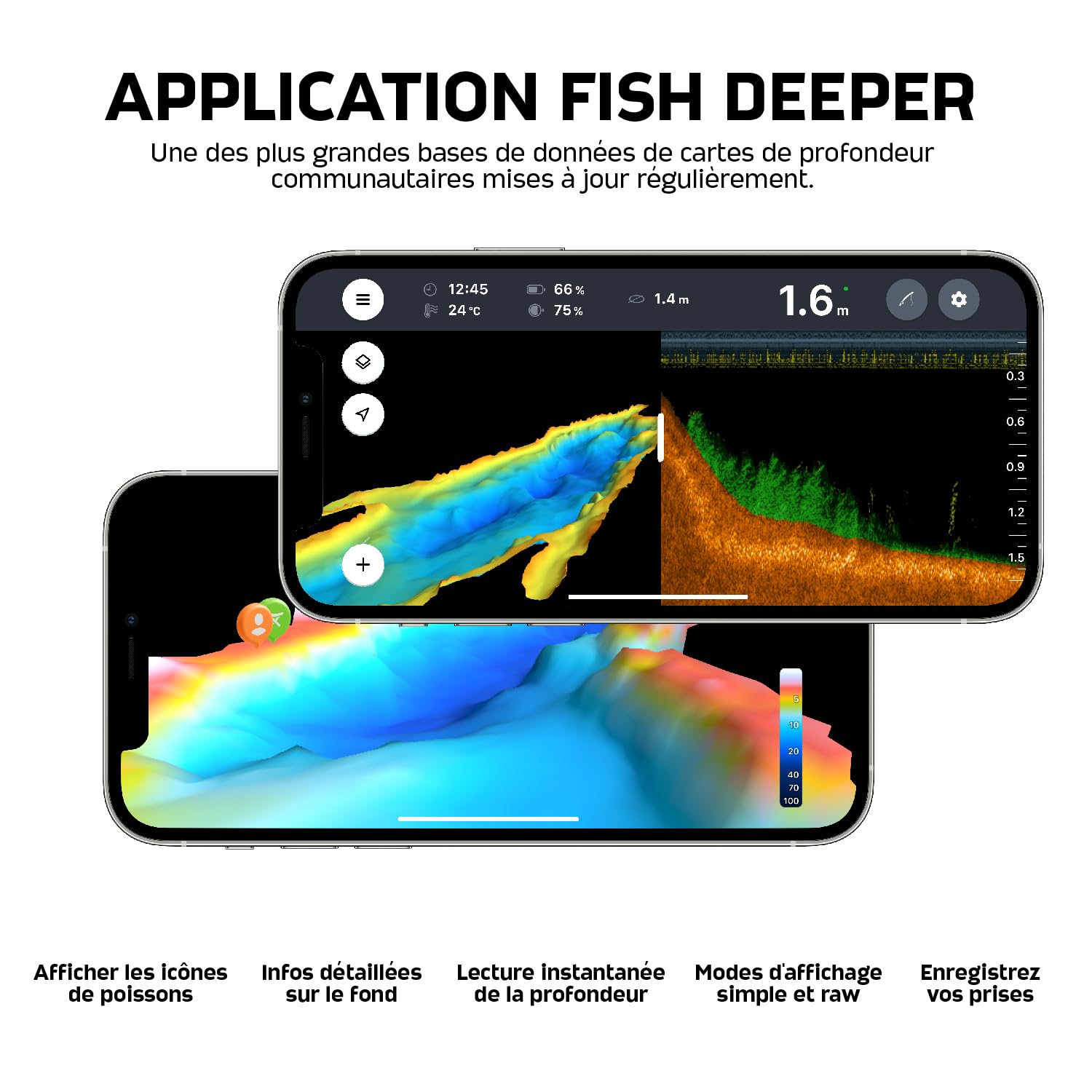 Deeper Smart Sonar Chirp+ 3 Fishfinder (ITGAM1951)