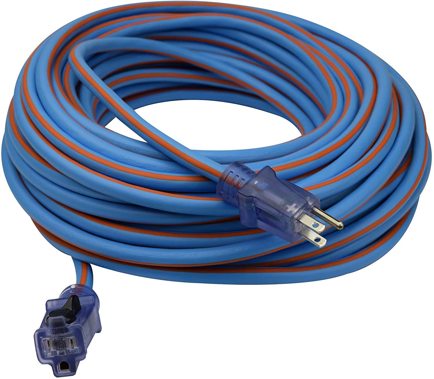 Buy Clear Power 100 ft Heavy Duty TPE Rubber Outdoor Extension Cord 12/