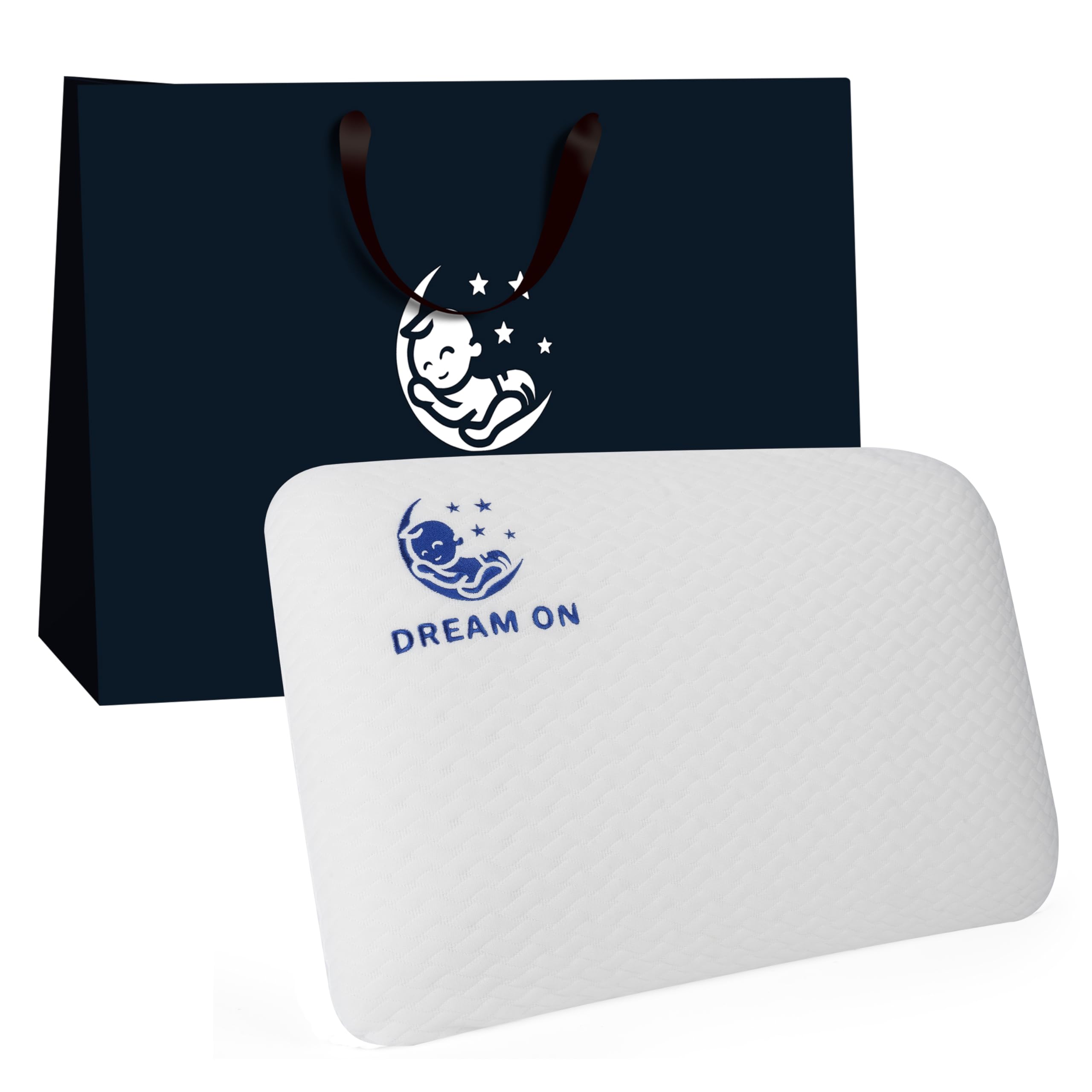 Natural Talalay Latex Pillows for Sleeping - Soft Latex Pillow for Sleeping with Bag, Comfortable Pillow for Neck Shoulder Back Pain & Pressure Relief, Queen Size Bed Pillow for Side & Back Sleepers